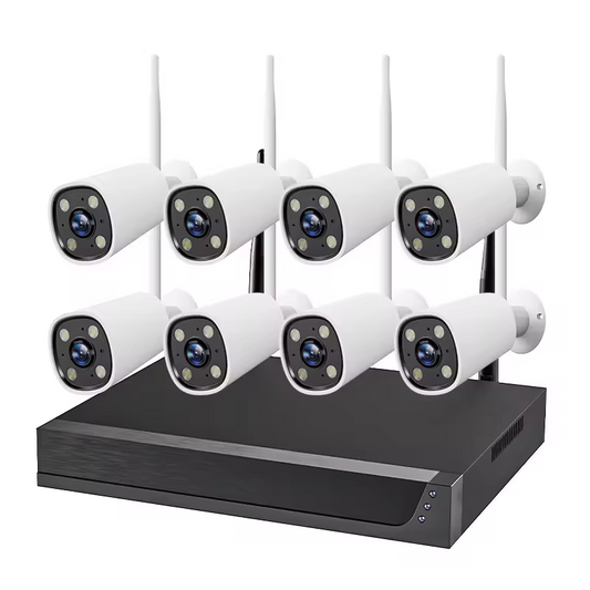 8CH WIFI KIT Outdoor Wifi 3MP 8 Channel Security Ip Cctv Camera System Home 8CH Nvr Kit Waterproof Wireless Camera