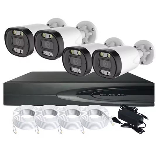 SEETONG 4ch NVR KIT  8.0Megapixel Bullet IP Network Security Full Color POE Home Smart HD CCTV Camera